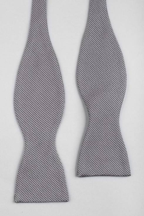 Grey Grenadine Bow Tie (Fina)
