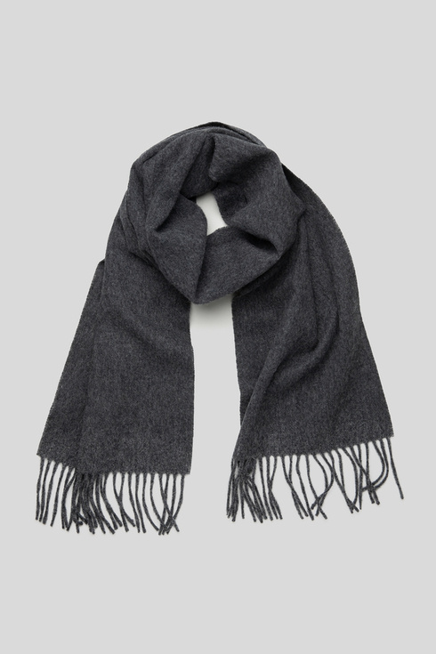 Grey wool& cashmere scarf
