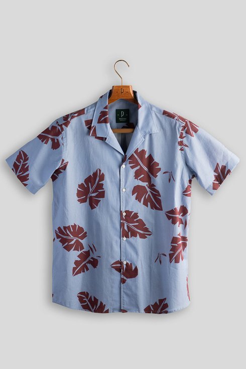 Leaf pattern havaiian Albini shirt 