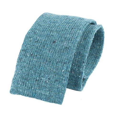 turquoise knit tie