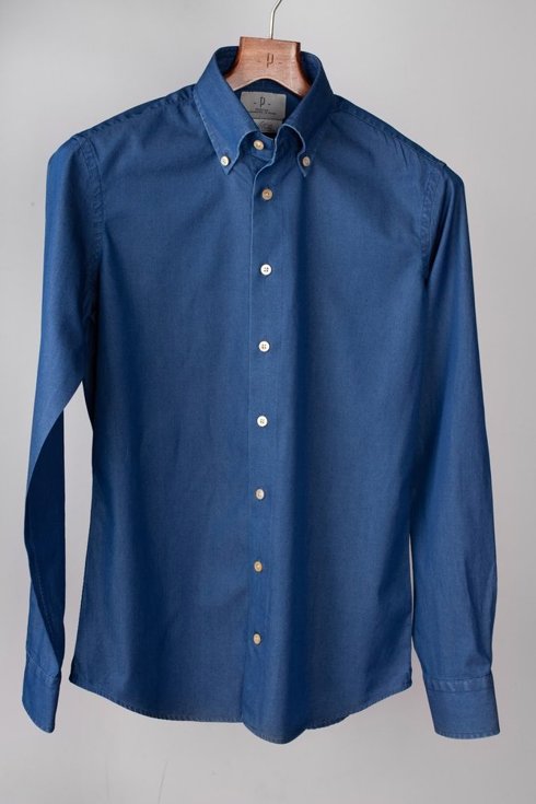 BD collar denim Albini shirt | Shirts | Sklep Poszetka.com | jedwabne ...
