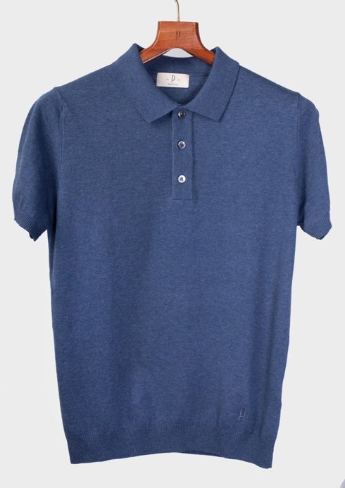 Blue Short Sleeve Polo Shirt