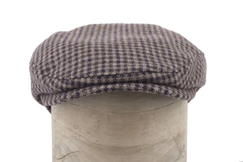 Brown flat cap with ear flaps Marling & Evans