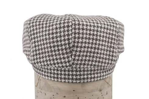 Creme-brown driver's cap with ear flaps Marling & Evans
