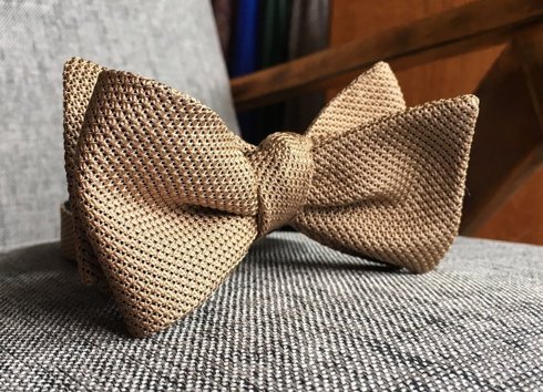 Gold Granadine Bow Tie (Fina)
