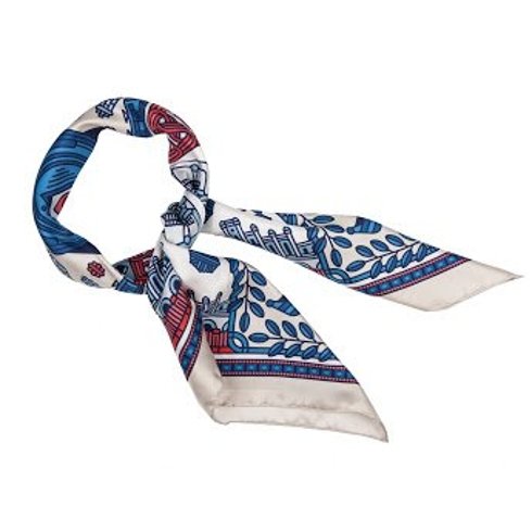 "Łódź" Silk scarf 100 cm Jan Kallwejt
