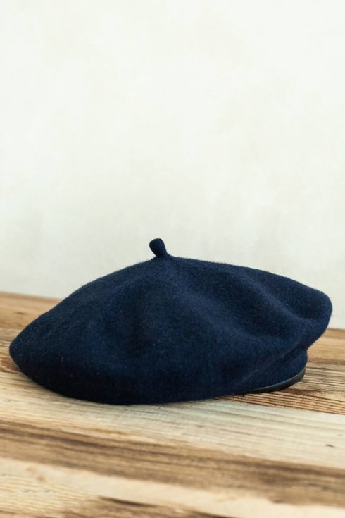 Navy blue beret