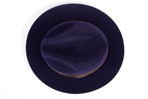 Navy blue fedora hat 