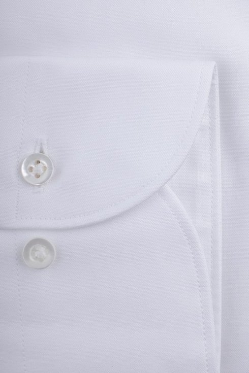 Neapolitan shoulder white shirt Albini