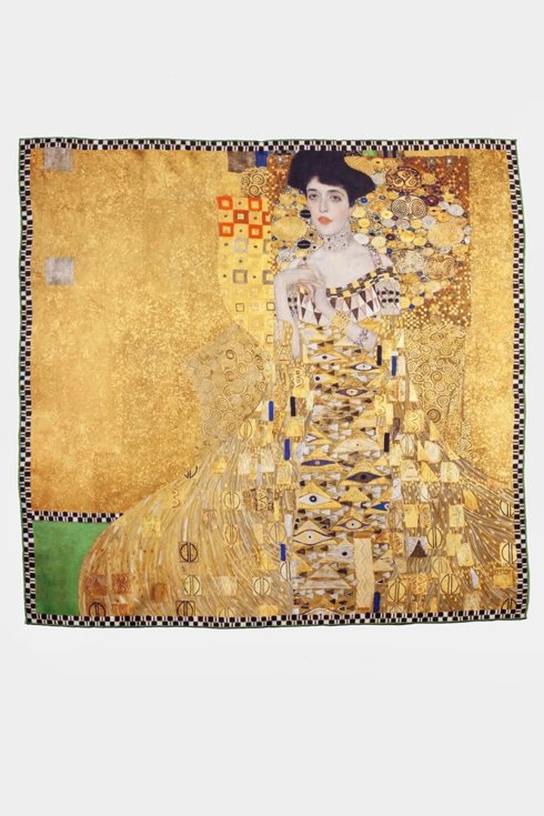 'Portrait of Adele' Gustav Klimt Square Scarf