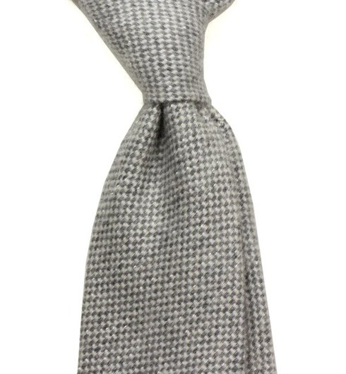 Untipped wool & cashmere tie