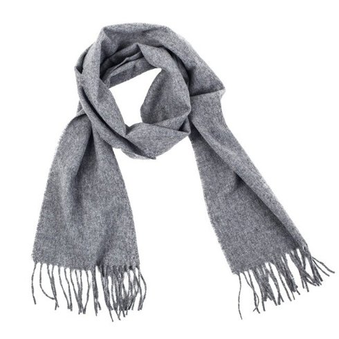 grey woolen classic scarf