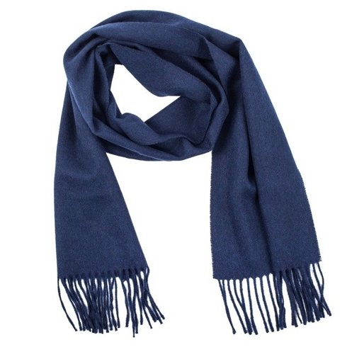 navy woolen classic scarf
