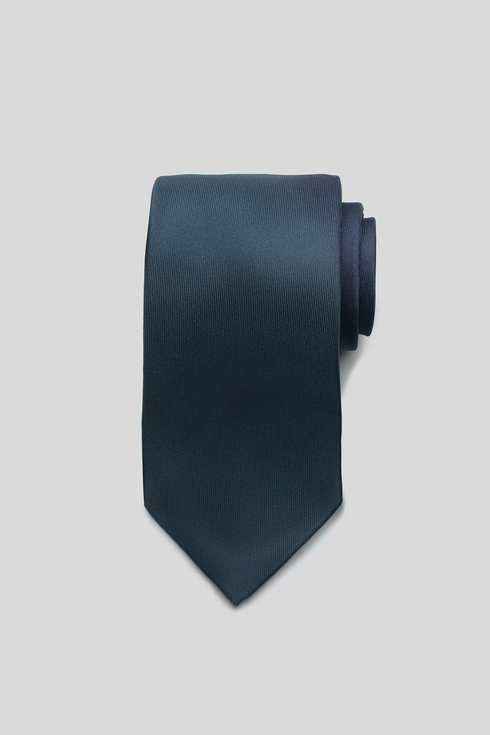 Granatowy krawat six fold z jedwabiu macclesfield
