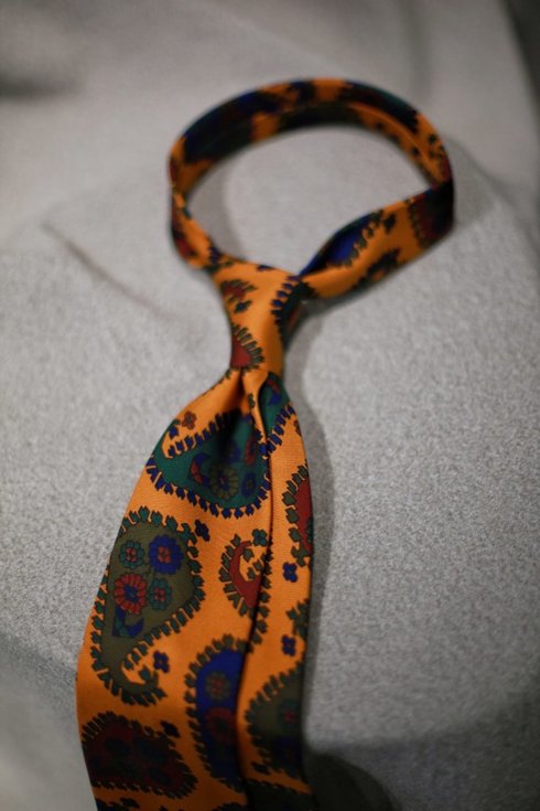 Krawat z jedwabiu Macclesfield paisley